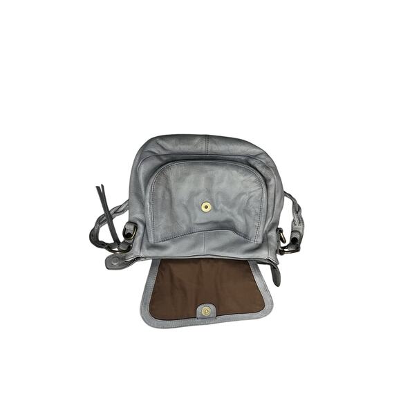 EUC Frye Soraya Saddle Shoulder Crossbody Bag in Ash Gray Studs - Picture 6 of 8